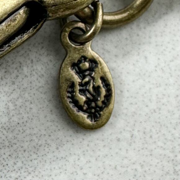 Premier Designs Hammered Metal Gold Tone Long Necklace - Picture 4 of 12